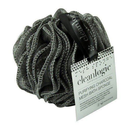 Cleanlogic Purifying Charcoal Mesh Bath Sponge, 1 Ea